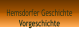 Hemsdorfer Geschichte Vorgeschichte