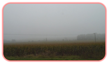 Beide Fotos sind ungefähr vom selben Ort aufgenommen. Ohne Nebel am 30.06 2017, im Nebel am 28.09.2017