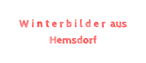 W i n t e r b i l d e r  aus Hemsdorf