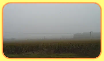 Beide Fotos sind ungefähr vom selben Ort aufgenommen. Ohne Nebel am 30.06 2017, im Nebel am 28.09.2017