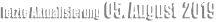 letzte Aktualisierung  05. August  2019