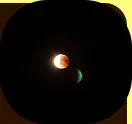 23:37 Uhr, wenn die Erde zwei Monde hätte , ergebe das auch ein schönes Bild am Himmel