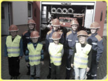 Die künftigen Einsatzkräfte der Hemsdorfer Feuerwehr (2019)