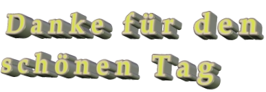 D a n k e   f ü r   d e n        s c h ö n e n   T a g