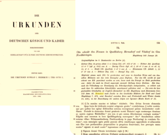 Theodor von Sickel , Urkunden von Deutschen Könige und Kaisern, Hemsdorf 946