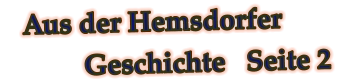 Aus der Hemsdorfer Geschichte   Seite 2