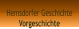 Hemsdorfer Geschichte Vorgeschichte