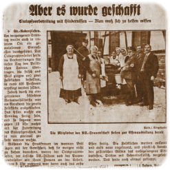 Vereinsleben in Groß Rodensleben - Aus unbekannter Zeitung