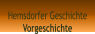 Hemsdorfer Geschichte Vorgeschichte