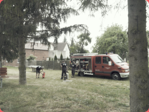 02.06.2018, Die Feuerwehr unterstützt das jährliche Kinderfest in Hemsdorf