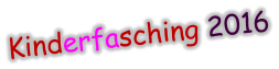 Kinderfasching 2016