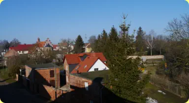 Hemsdorf von oben, im Februar 2017
