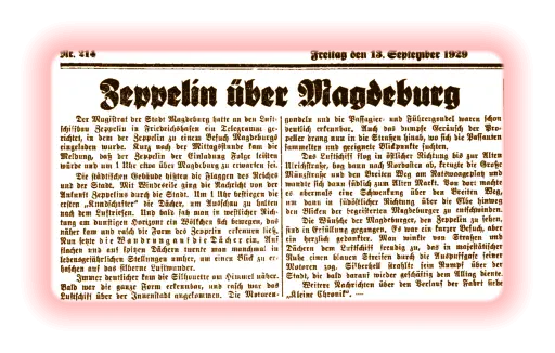 Aus Volksstimme vom 13.September1929